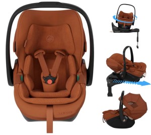 Maxi-Cosi Pebble Slide Pro z wysuwaną bazą ISOFIX | Copper Terra