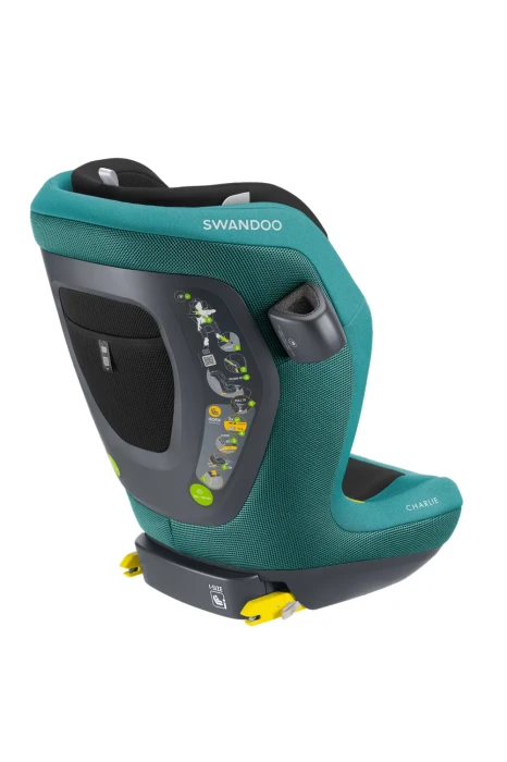 Swandoo Charlie Tranquil Teal - wygodny fotelik dla 4 latka