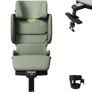 AXKID UP fotelik 100-150 cm | Nordic Bloom Green + zestaw akcesoriów
