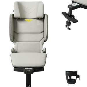 AXKID UP fotelik 100-150 cm | Beachgrass Beige + zestaw akcesoriów