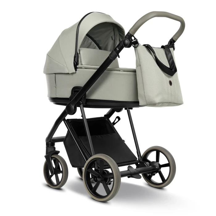 wózek dziecięcy 2w1 - roan ivi 2.0 - wersja z gondolą - kolor luxe grey