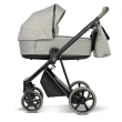 wózek dziecięcy 2w1 - roan ivi 2.0 - wersja z gondolą - kolor luxe grey - widok od boku
