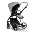 wózek dziecięcy 2w1 - roan ivi 2.0 - wersja spacerowa - kolor luxe grey - tyłem do kierunku jazdy