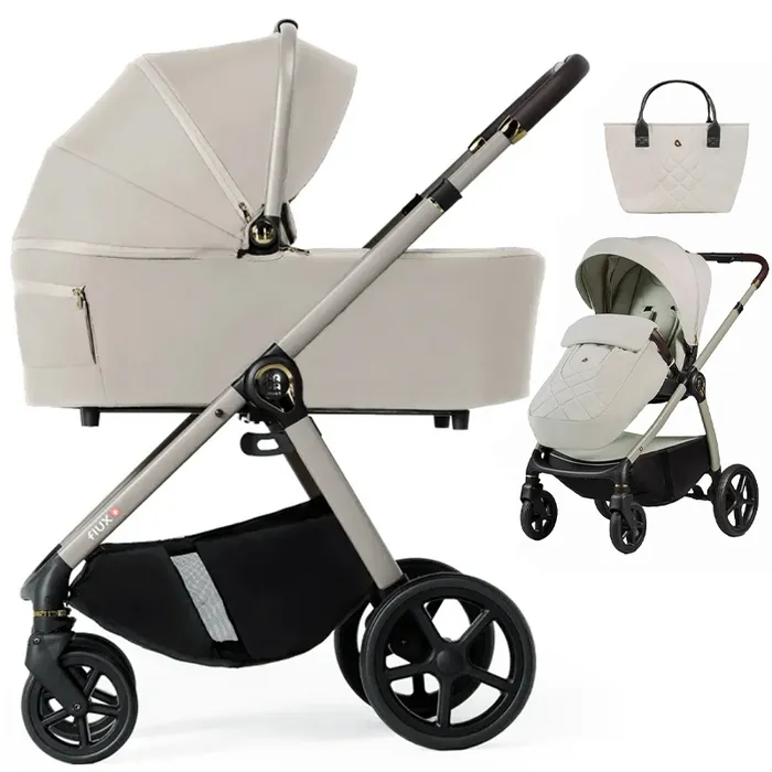 DADA PRAMS FLUX Wózek głęboko-spacerowy 2w1 | Almond