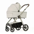 wózek dziecięcy 2w1 - dada prams flux - wersja głęboka - kolor almond - widok od boku