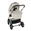 wózek dziecięcy 2w1 - dada prams flux - wersja głęboka - kolor almond - widok od tyłu