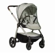 wózek dziecięcy 2w1 - dada prams flux - wersja spacerowa - moskitiera - kolor almond - widok od przodu