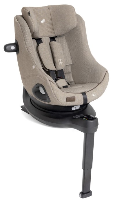 joie i-harbour pro - fotelik obrotowy na bazie isofix - kolor sandstone - przodem do kierunku jazdy