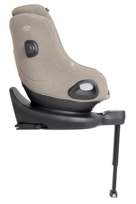 joie i-harbour pro - fotelik obrotowy na bazie isofix - kolor sandstone - przodem do kierunku jazdy - widok od boku
