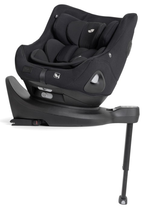 joie i-harbour pro - fotelik obrotowy na bazie isofix - kolor eclipse mesh - symulacja obrotu - wersja z wkładką noworodkową