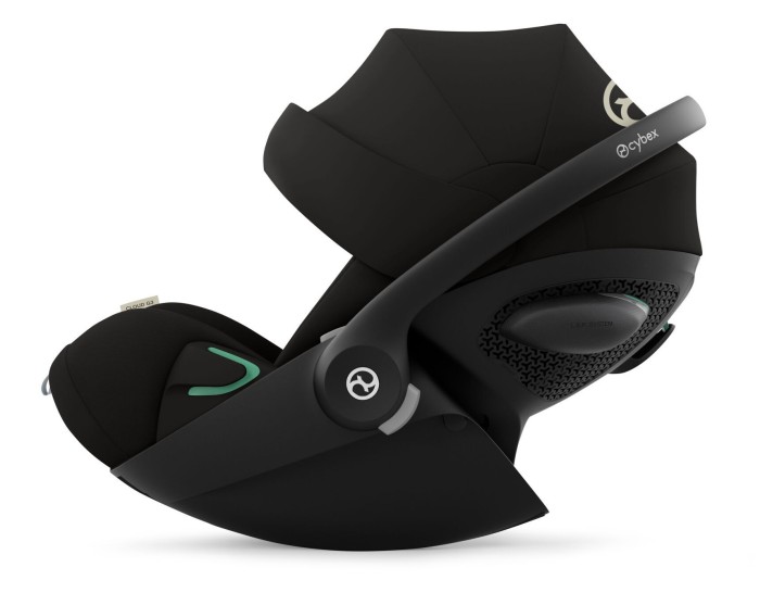 cybex cloud g3 - fotelik dla noworodka 40-87 cm - kolor magic black - bazowa pozycja oparcia - widok od boku