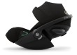cybex cloud g3 - fotelik dla noworodka 40-87 cm - kolor magic black - rozłożone oparcie - widok od boku