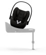 cybex cloud g3 - fotelik dla noworodka 40-87 cm - kolor magic black - poglądowe zdjęcie na obrotowej bazie isofix (sprzedawana osobno)