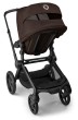 bugaboo fox 5 renew - wózek dziecięcy 2w1 - czarna rama - kolor cocoa brown - wersja spacerowa - widok od tyłu