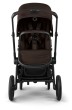 bugaboo fox 5 renew - wózek dziecięcy 2w1 - czarna rama - kolor cocoa brown - wersja spacerowa - widok od przodu