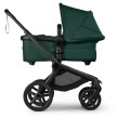bugaboo fox 5 renew - wózek dziecięcy 2w1 - czarna rama - kolor fern green - wersja głęboka - widok od boku