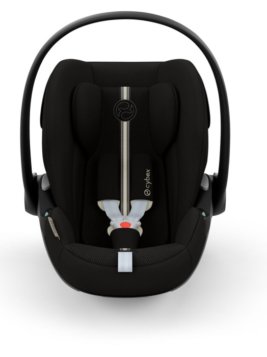 cybex cloud g3 plus - fotelik dla noworodka 40-87 cm - kolor moon black - widok od przodu