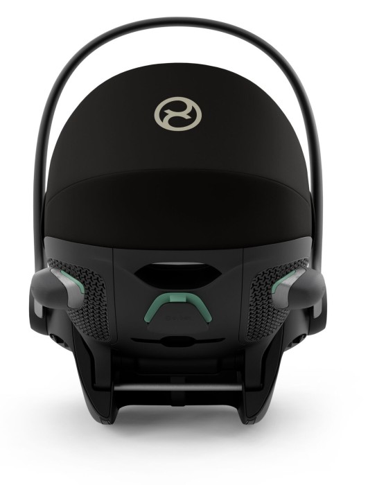 cybex cloud g3 plus - fotelik dla noworodka 40-87 cm - kolor moon black - widok od tyłu