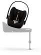 cybex cloud g3 plus - fotelik dla noworodka 40-87 cm - kolor moon black - poglądowe zdjęcie na obrotowej bazie isofix (sprzedawana osobno)
