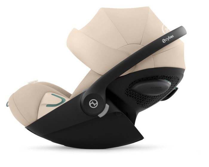 cybex cloud g3 plus - fotelik dla noworodka 40-87 cm - kolor almond beige - bazowa pozycja oparcia - widok od boku