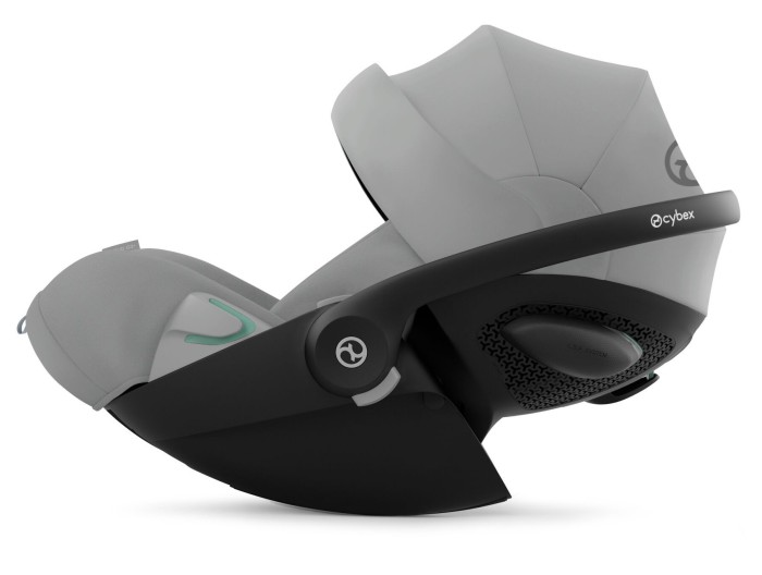 cybex cloud g3 plus - fotelik dla noworodka 40-87 cm - kolor stone grey - rozłożone oparcie - widok od boku