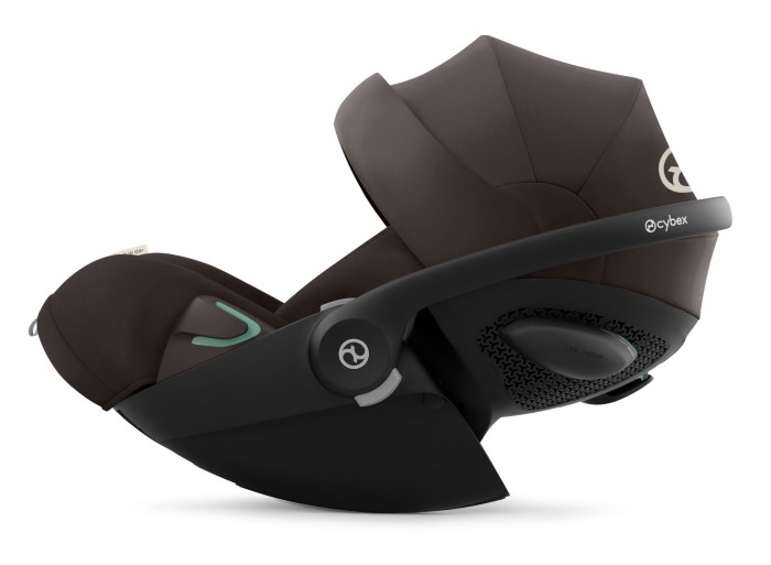 cybex cloud g3 plus - fotelik dla noworodka 40-87 cm - kolor chocolate brown - rozłożone oparcie - widok od boku