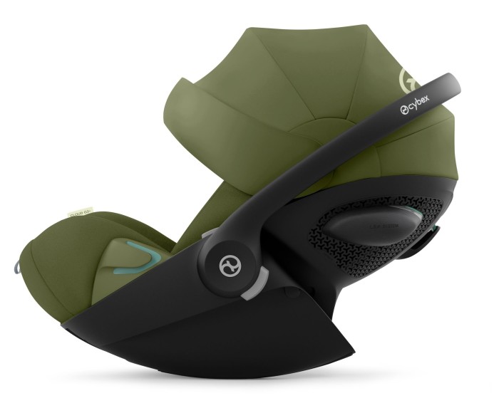 cybex cloud g3 plus - fotelik dla noworodka 40-87 cm - kolor moss green - bazowa pozycja oparcia - widok od boku
