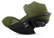 cybex cloud g3 plus - fotelik dla noworodka 40-87 cm - kolor moss green - rozłożone oparcie - widok od boku