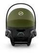 cybex cloud g3 plus - fotelik dla noworodka 40-87 cm - kolor moss green - rozłożone oparcie - widok od boku