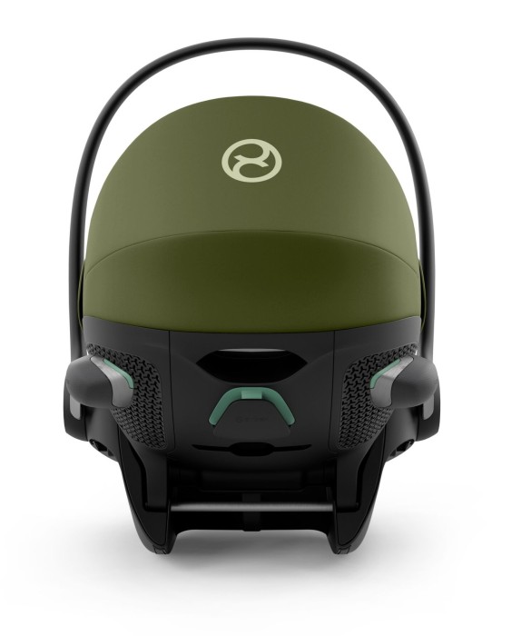 cybex cloud g3 plus - fotelik dla noworodka 40-87 cm - kolor moss green - rozłożone oparcie - widok od boku