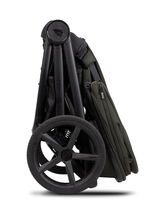 venicci upline 3 - wózek dziecięcy 2w1 - edycja limitowana hunter x venicci - kolor dark olive - wersja głęboka - schemat składania