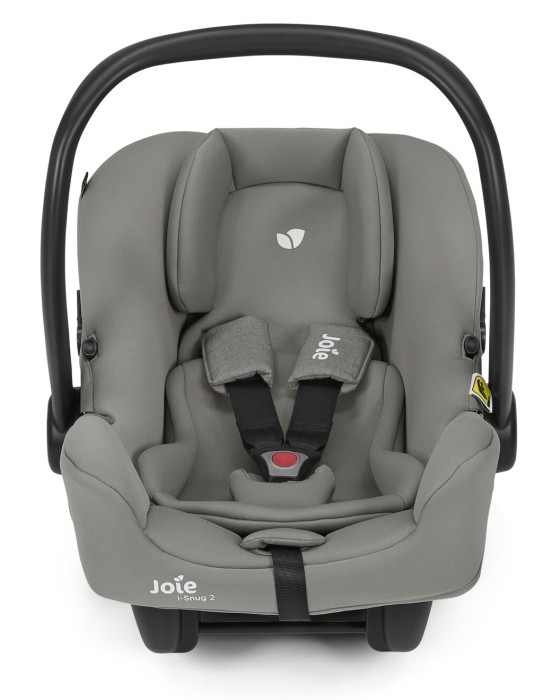 joie i-snug 2 - fotelik dla noworodka 40-75 cm - kolor quartz (szary) - widok od przodu (bez daszka)