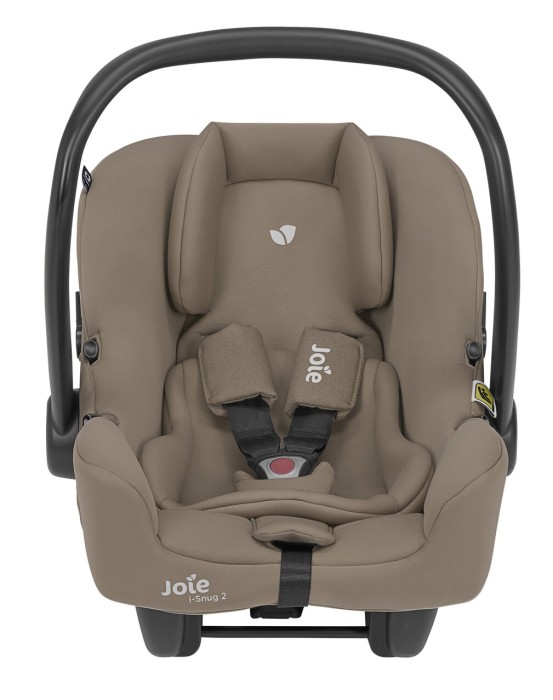 joie i-snug 2 - fotelik dla noworodka 40-75 cm - kolor cashew (beżowy) - widok od przodu (bez daszka)