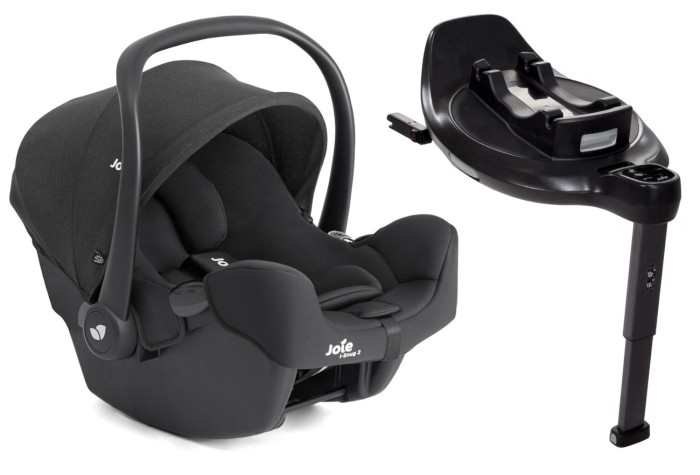 JOIE i-Snug 2 v2 | Fotelik dla noworodka | Raven | Baza ISOFIX
