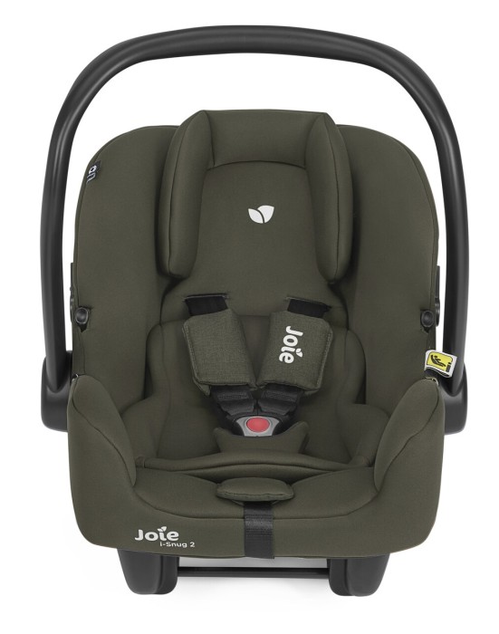 joie i-snug 2 - fotelik dla noworodka 40-75 cm - kolor fern (zielony) - widok od przodu (bez daszka)