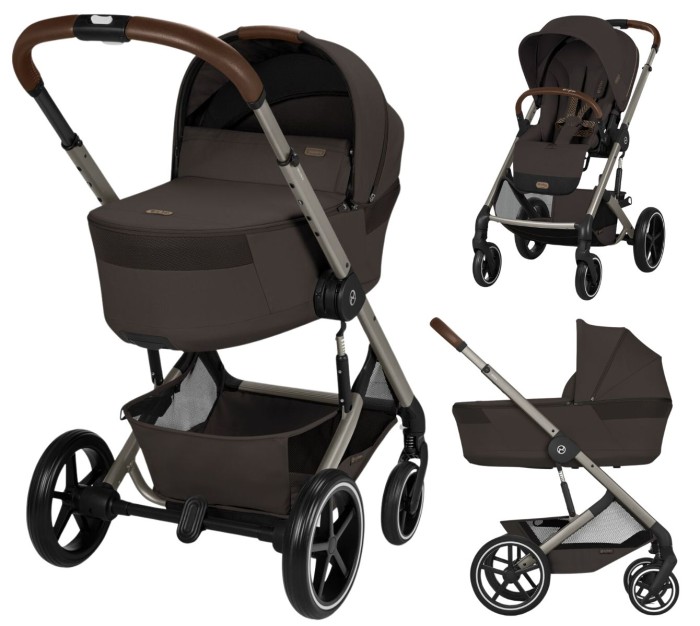 CYBEX BALIOS wózek 2w1 ze składaną gondolą | Chocolate Brown | 2026