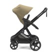 Thule Charm Faded Khaki widok z boku z siedziskiem spacerowym tyłem do kierunku jazdy