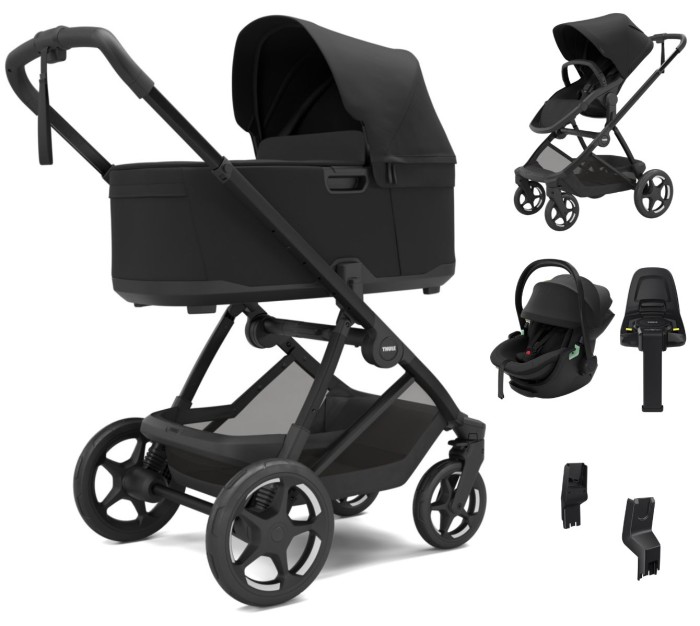 THULE CHARM zestaw 3w1 z fotelikiem Maple | Black