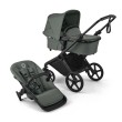 bugaboo cub - wózek dziecięcy 2w1 - wersja z gondolą - obok siedzisko spacerowe - kolor forest green (zielony)