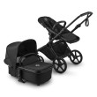 bugaboo cub - wózek dziecięcy 2w1 - wersja ze spacerówką - obok gondola - kolor heritage black (czarny)