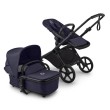 bugaboo cub - wózek dziecięcy 2w1 - wersja ze spacerówką - obok gondola - kolor deep indigo (granatowy)