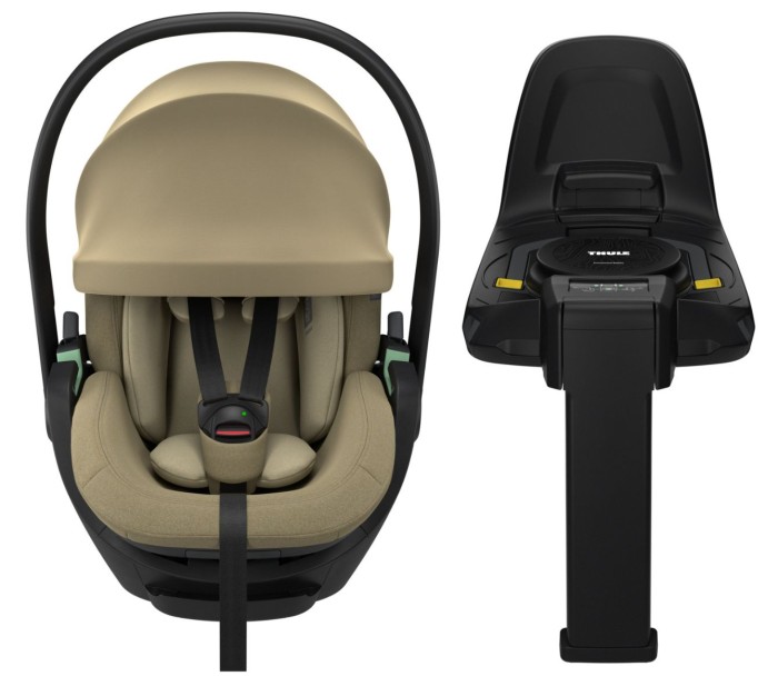 THULE MAPLE CONNECT fotelik dla noworodka z bazą ISOFIX | Faded Khaki