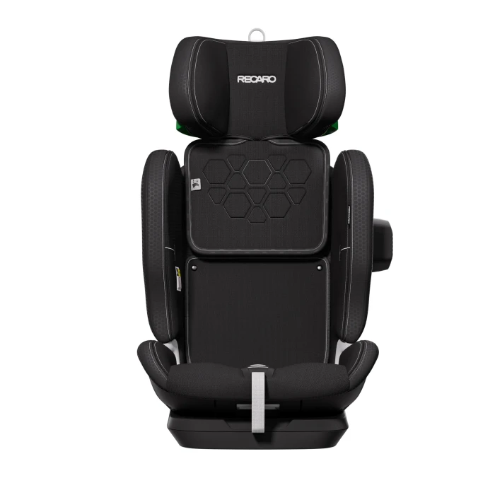 Recaro Velix 1 Fresh Black fotelik uniwersalny - tryb booster z założoną osłoną boczną