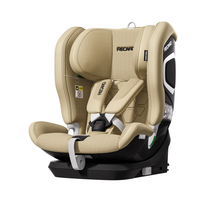 Recaro Velix 1 Elegant Beige fotelik uniwersalny - widok po skosie bez osłony bocznej