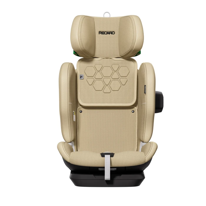 Recaro Velix 1 Elegant Beige fotelik uniwersalny - tryb booster z założoną osłoną boczną