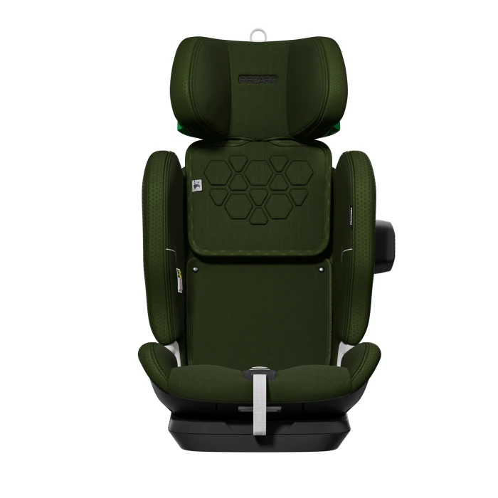 Recaro Velix 1 Epic Green fotelik uniwersalny - tryb booster z założoną osłoną boczną