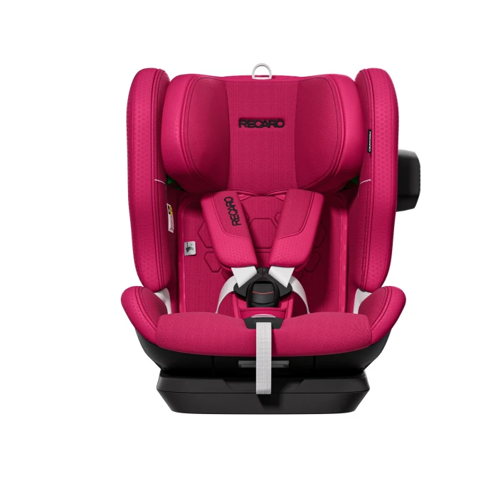 Recaro Velix 1 Wow Pink  fotelik uniwersalny - tryb do 105 cm z założoną osłoną boczną