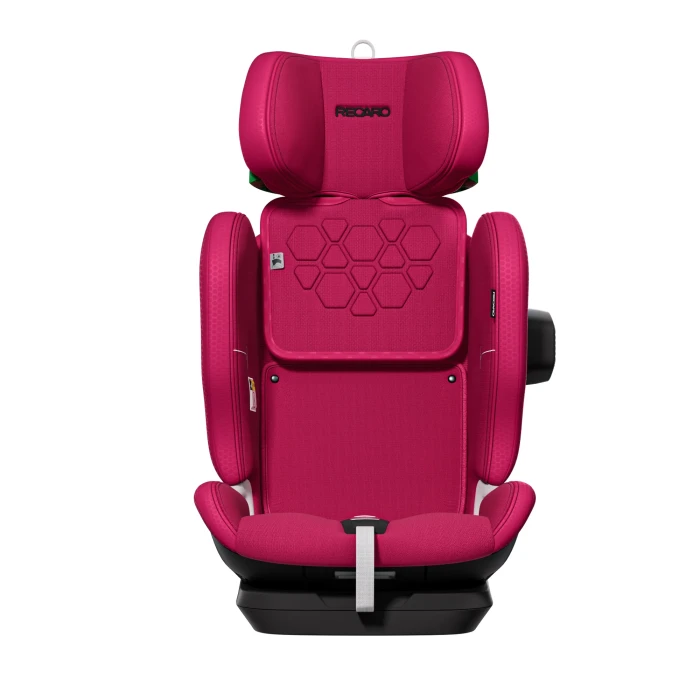 Recaro Velix 1 Vibrant Orange fotelik uniwersalny - tryb booster z założoną osłoną boczną