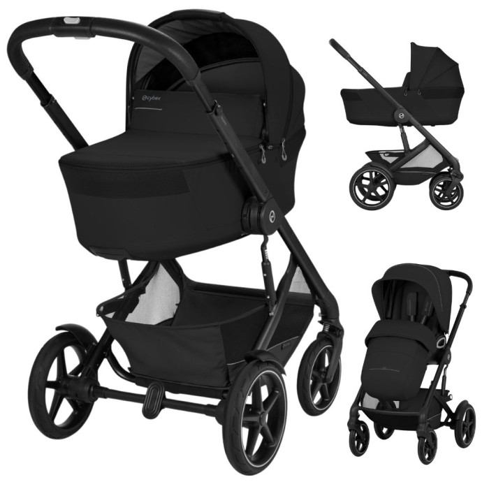 CYBEX TALOS S LUX wózek dziecięcy 2w1 ze składaną gondolą | Moon Black