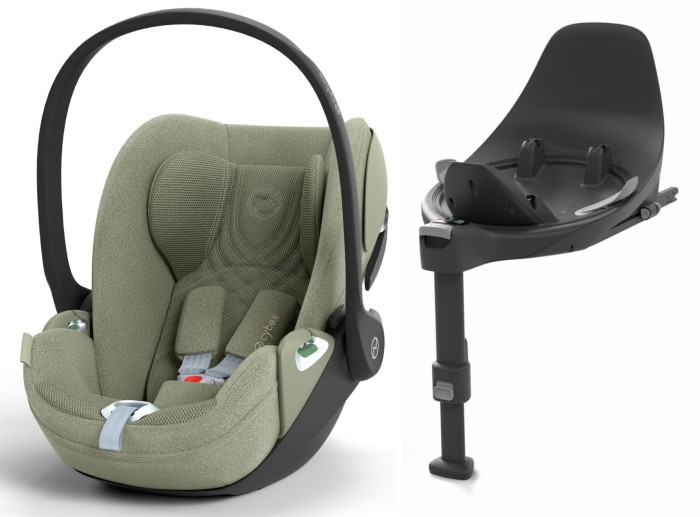 CYBEX CLOUD T i-Size fotelik dla niemowlaka 45-87 | baza ISOFIX Base T | Sage Green